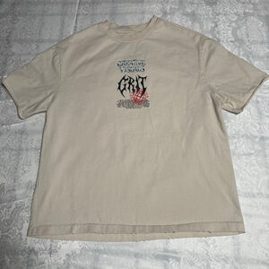 CVLA Creative Visuals Tee S Beige Black Graphic #111